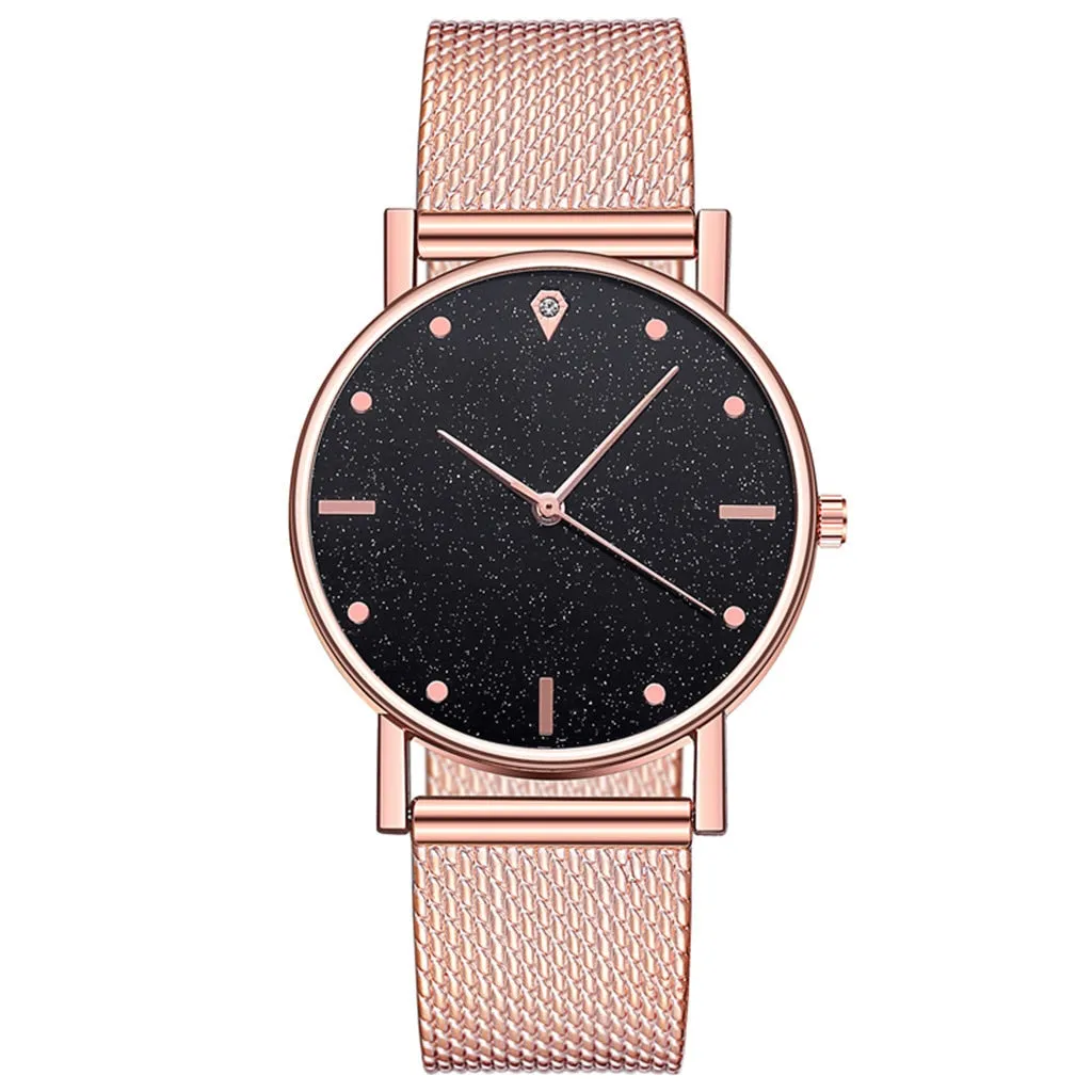 Crystal Watch Minimalist Calendar Women Watch Casual Ladies Watch Luxury Strap Band Watch Analog Wrist Watch Montre Femme