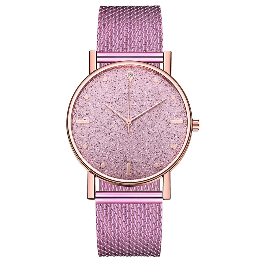Crystal Watch Minimalist Calendar Women Watch Casual Ladies Watch Luxury Strap Band Watch Analog Wrist Watch Montre Femme