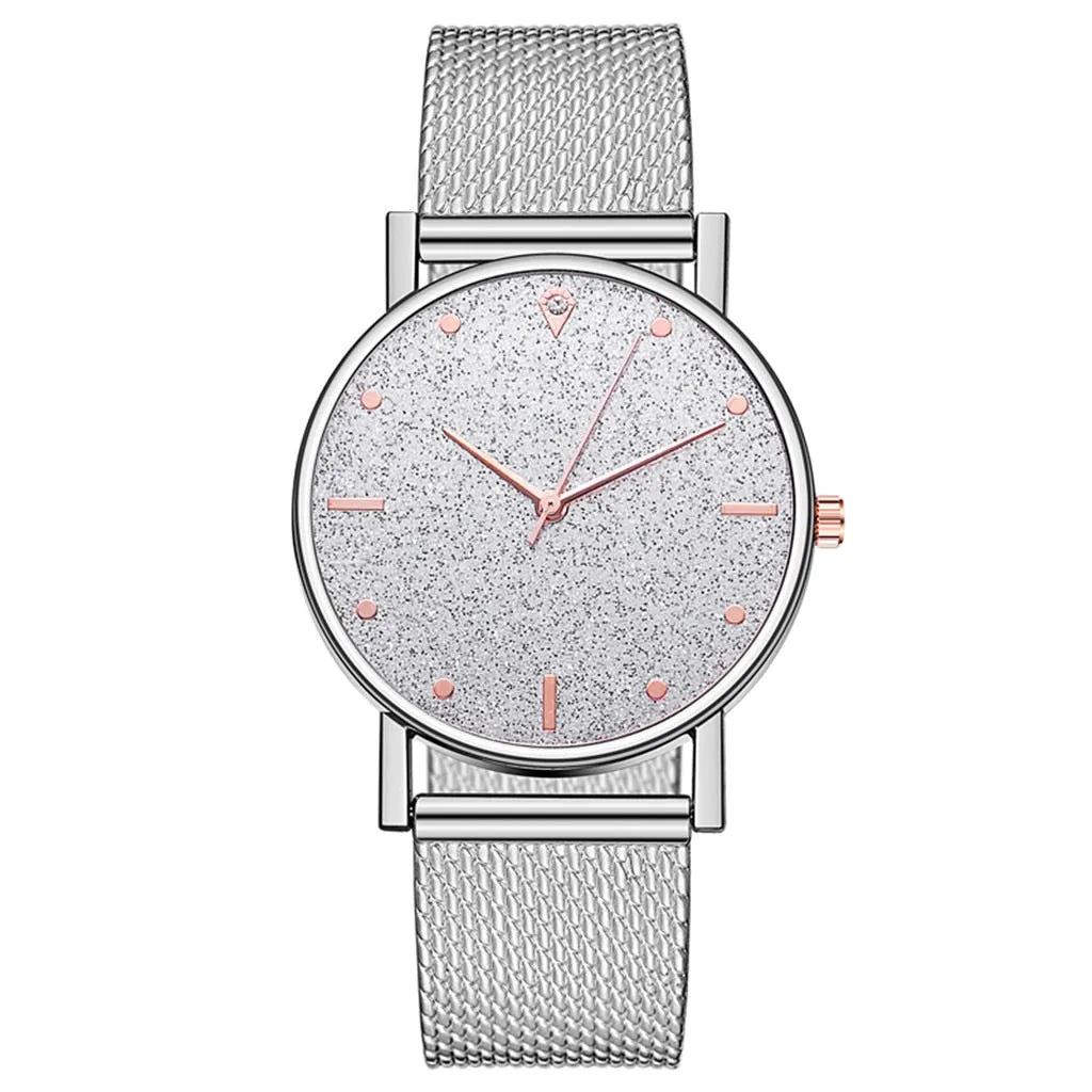 Crystal Watch Minimalist Calendar Women Watch Casual Ladies Watch Luxury Strap Band Watch Analog Wrist Watch Montre Femme