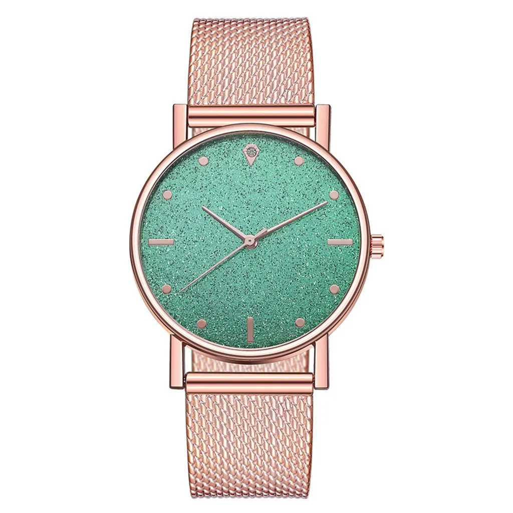 Crystal Watch Minimalist Calendar Women Watch Casual Ladies Watch Luxury Strap Band Watch Analog Wrist Watch Montre Femme