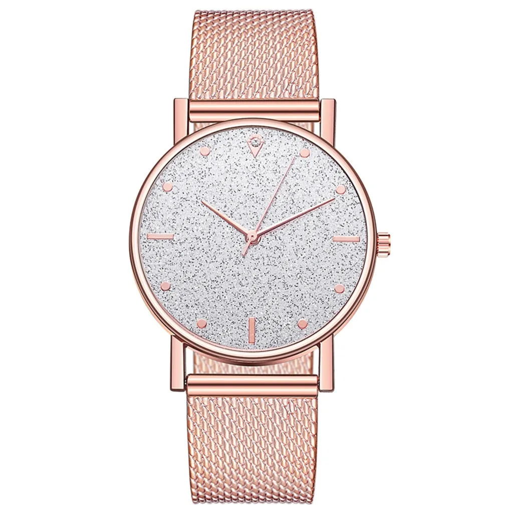 Crystal Watch Minimalist Calendar Women Watch Casual Ladies Watch Luxury Strap Band Watch Analog Wrist Watch Montre Femme