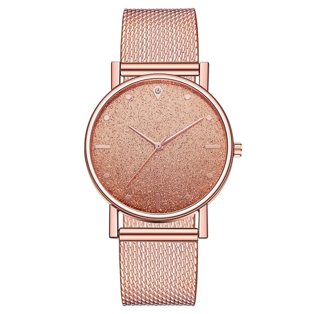 Crystal Watch Minimalist Calendar Women Watch Casual Ladies Watch Luxury Strap Band Watch Analog Wrist Watch Montre Femme