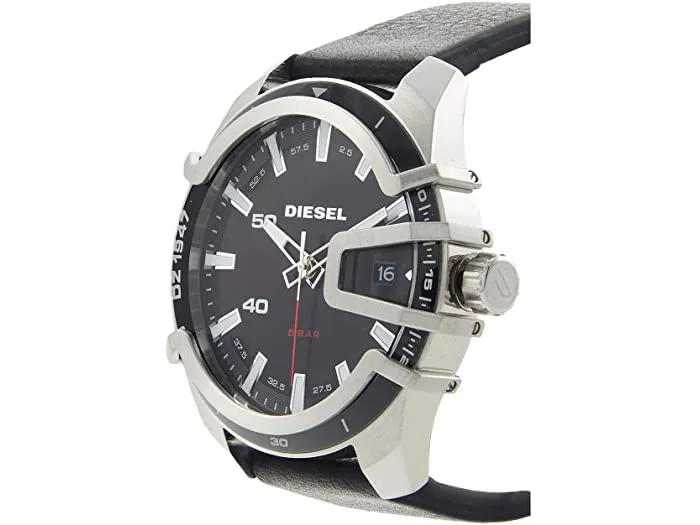 Diesel DZ1947 Caged Three Hand Leather Man Watches
