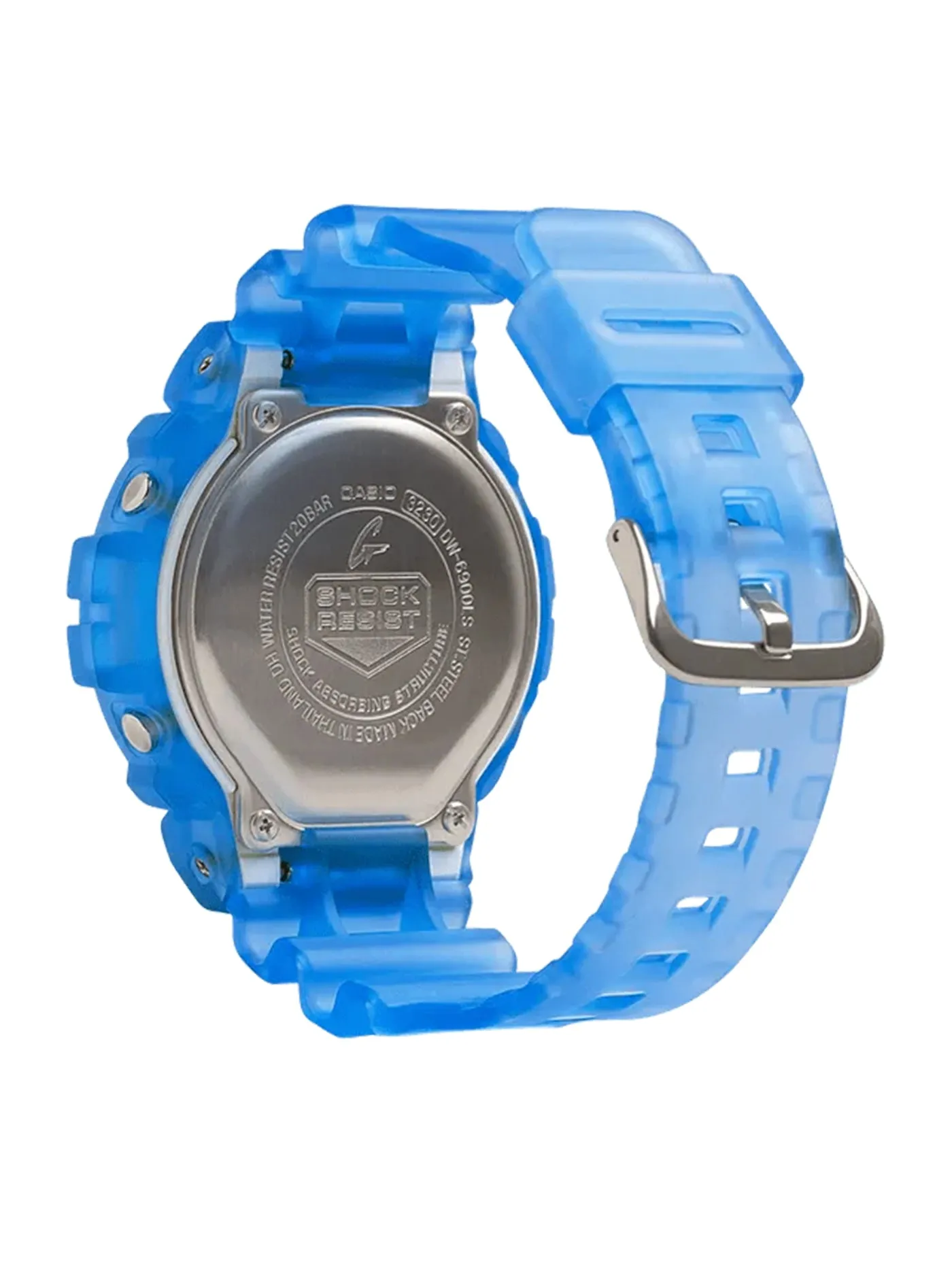 Digital Skeleton Translucent Blue Watch