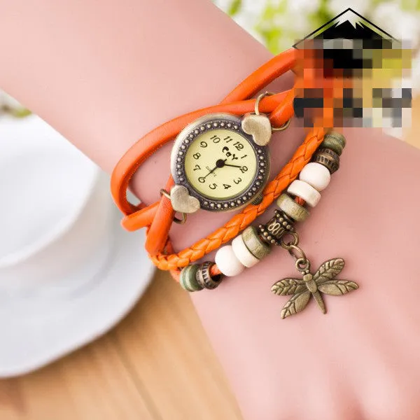Dragonfly Decorate Multilayer Watch