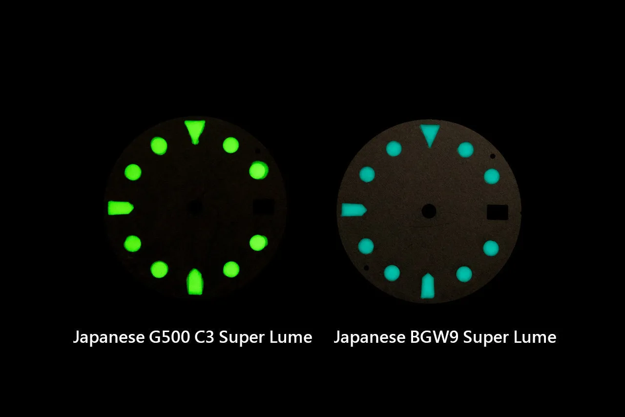 DWC D03 GMT Maroon Red Sandwich Lume Dial for TMI NH34