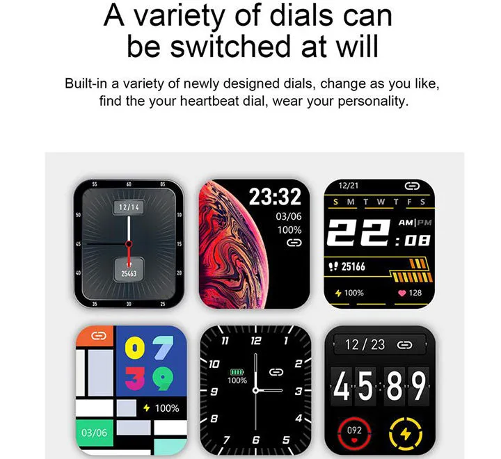 E86 Smartwatch (TPU Blue)