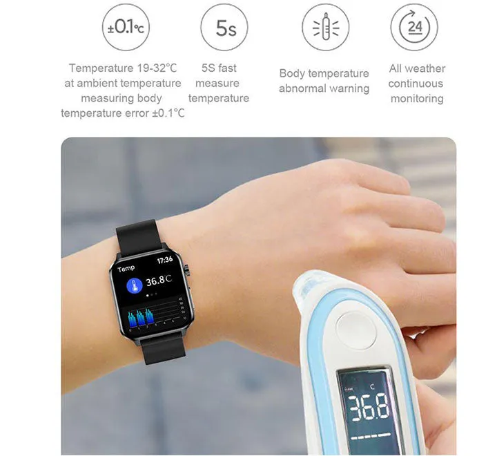E86 Smartwatch (TPU Blue)