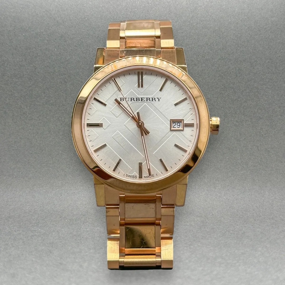 Estate Burberry Check Women’s Quartz Watch Ref#BU9004