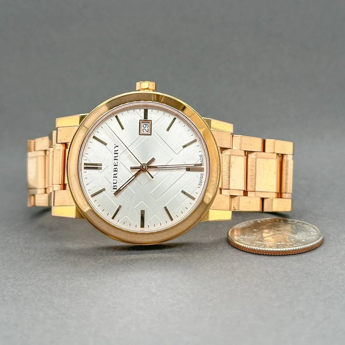 Estate Burberry Check Women’s Quartz Watch Ref#BU9004