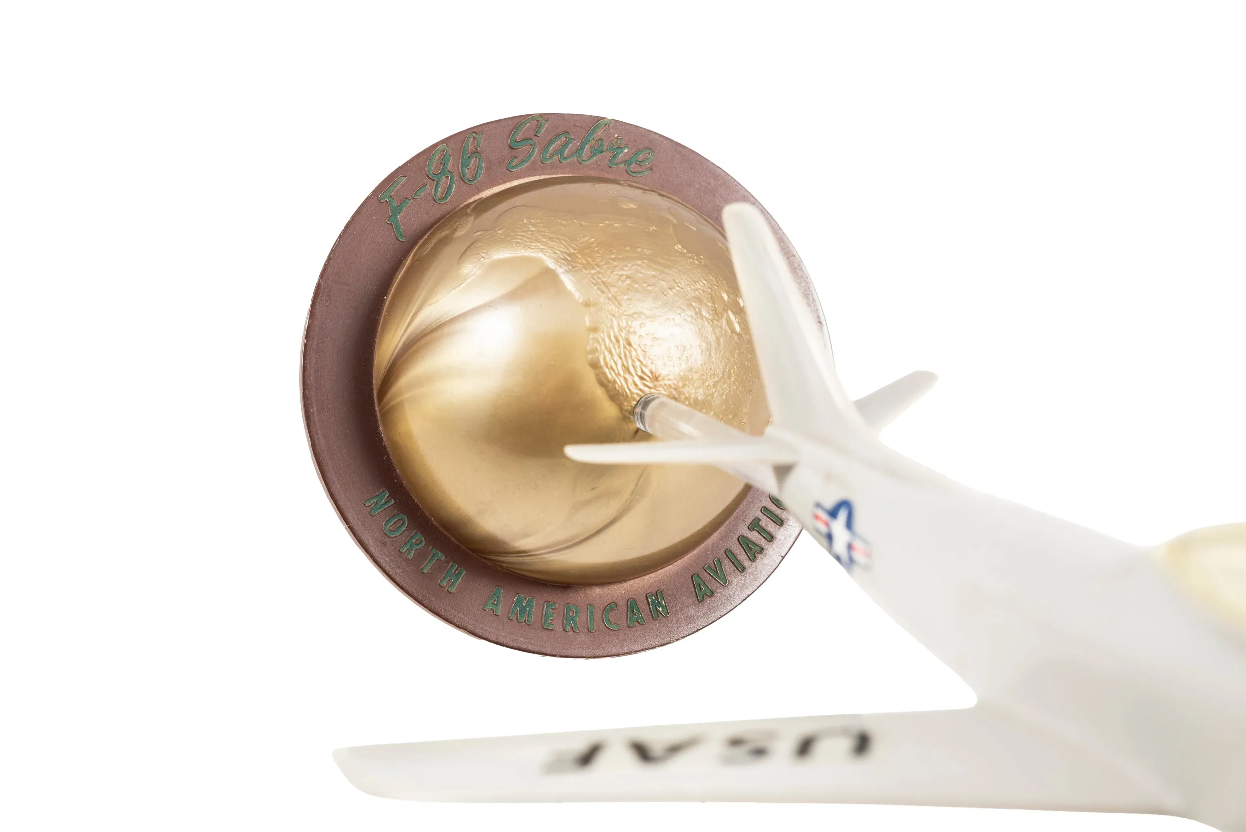 F-86 Sabre Desktop Model with Globe by Topping