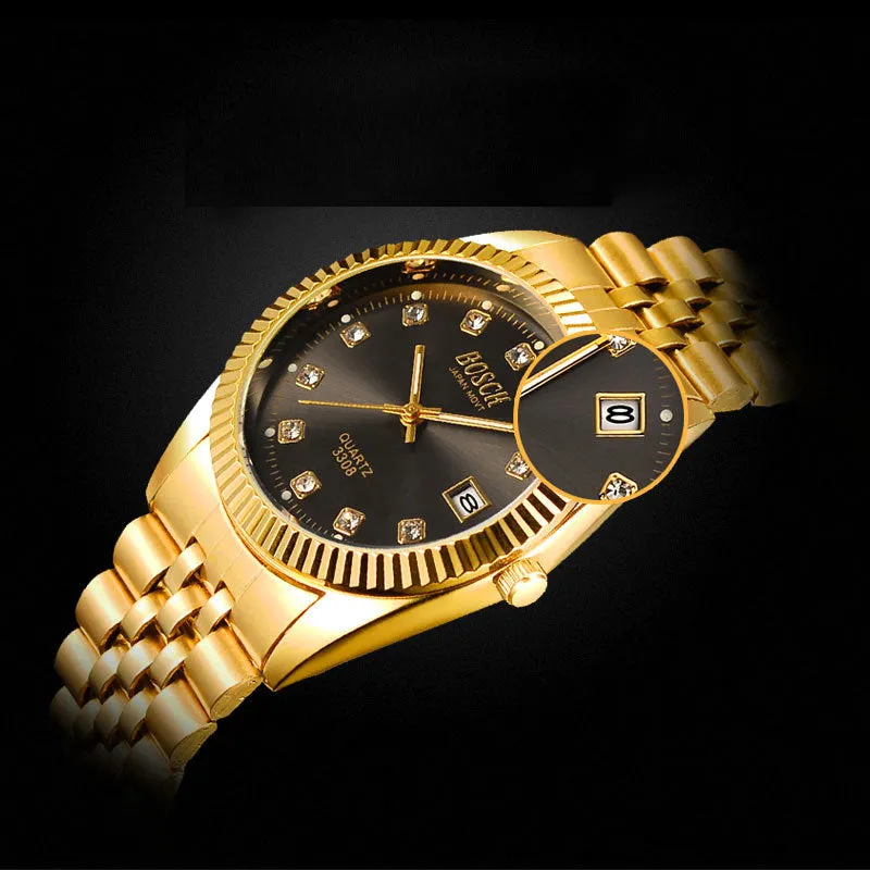 Fashion Couples Wristwatches Gold luxury  Women Dress Watch