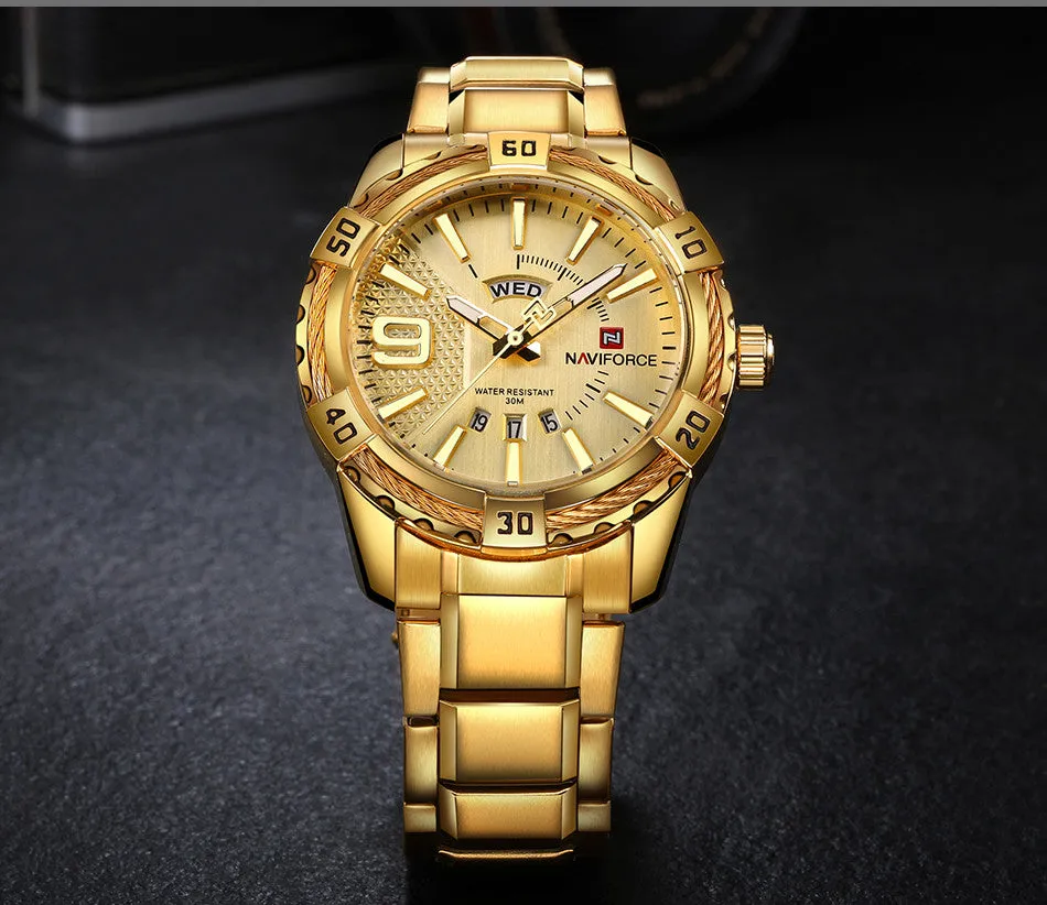 Fashion Luxury Waterproof Stainless Steel Quartz Watch