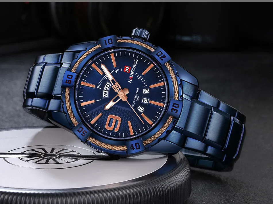 Fashion Luxury Waterproof Stainless Steel Quartz Watch