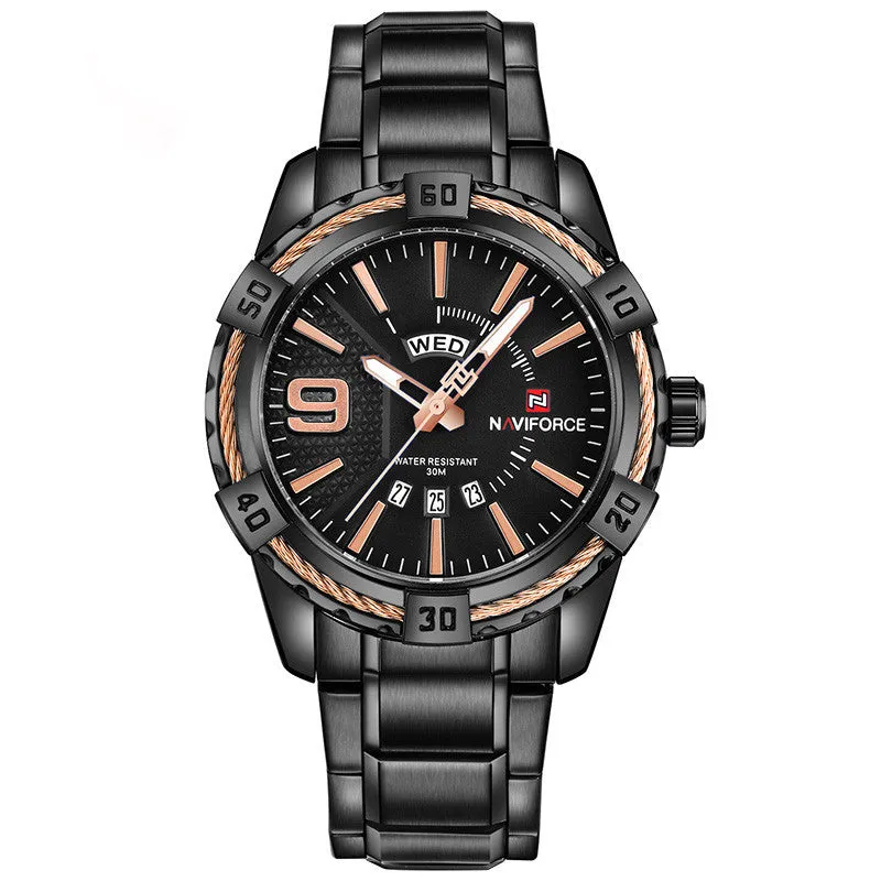 Fashion Luxury Waterproof Stainless Steel Quartz Watch