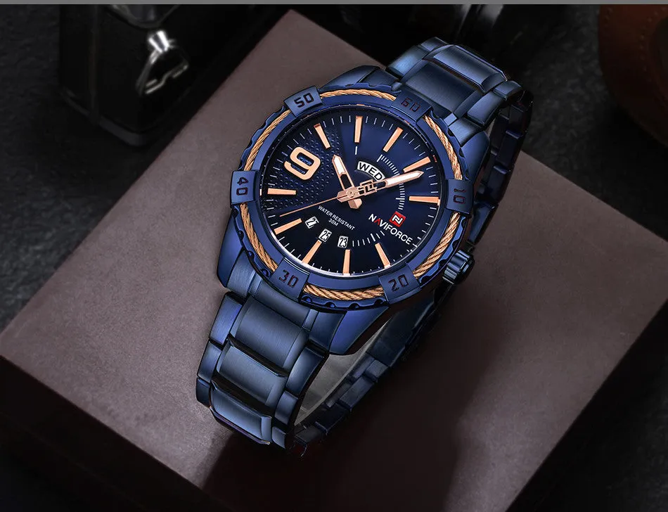 Fashion Luxury Waterproof Stainless Steel Quartz Watch