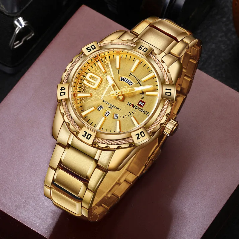 Fashion Luxury Waterproof Stainless Steel Quartz Watch