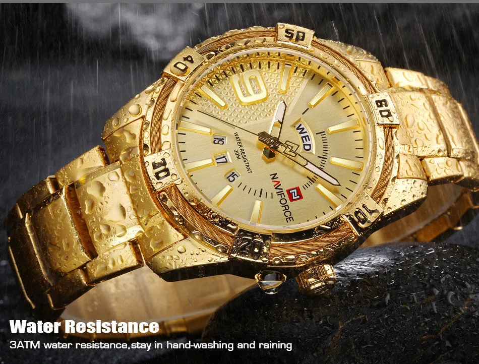Fashion Luxury Waterproof Stainless Steel Quartz Watch