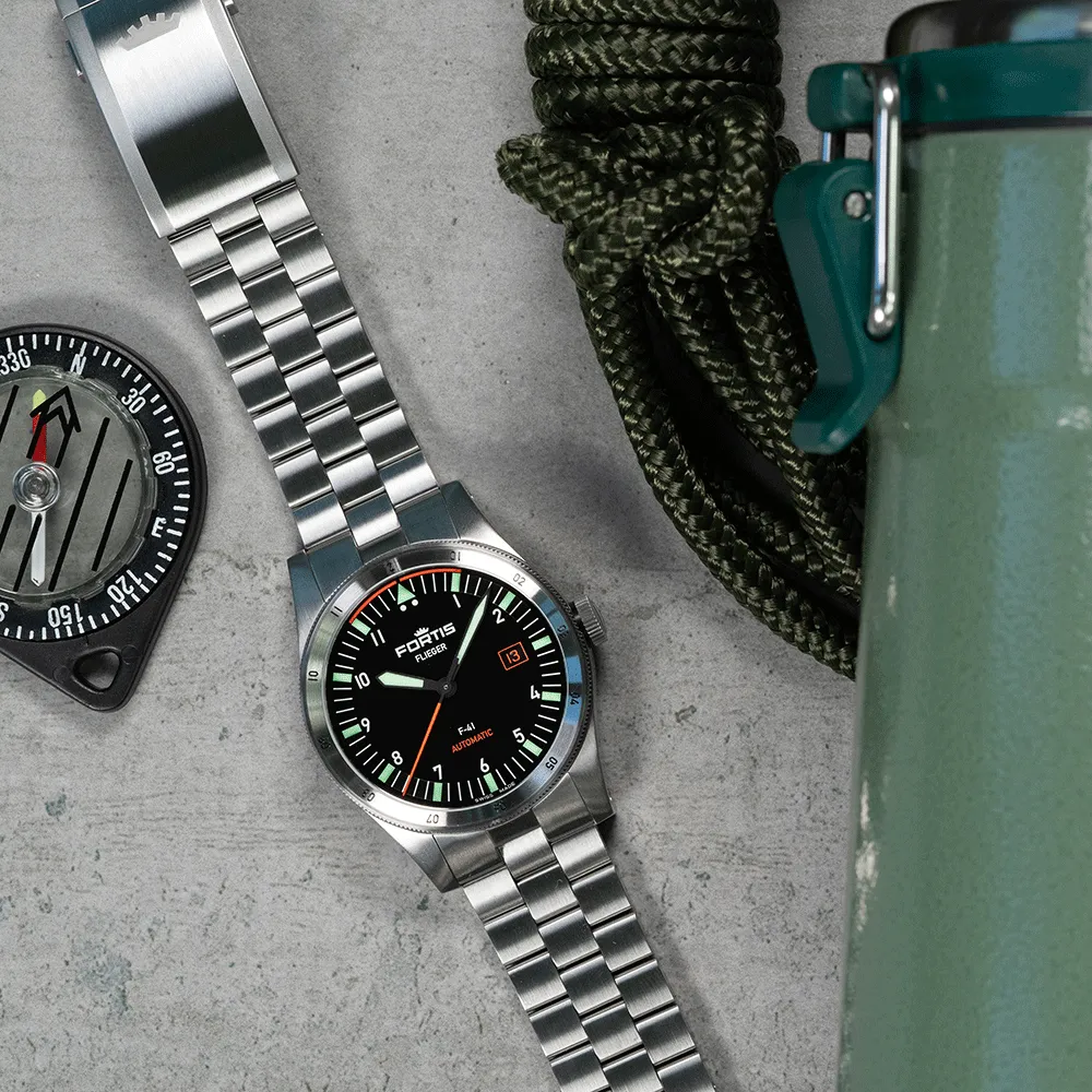 Fortis Flieger F-41 Automatic On Block Bracelet