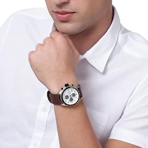 Fossil Chronograph White Dial Men's Watch-CH2882