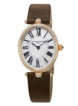Frederique Constant Classic Art Deco 18k Rose Gold Diamond Quartz Ladies Watch FC-200MPW2VD9