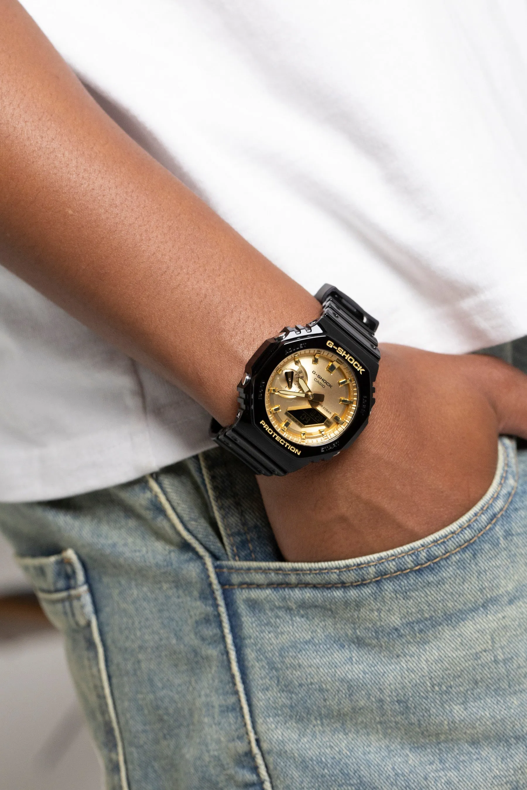 G Shock GA2100GB-1A Black/Gold