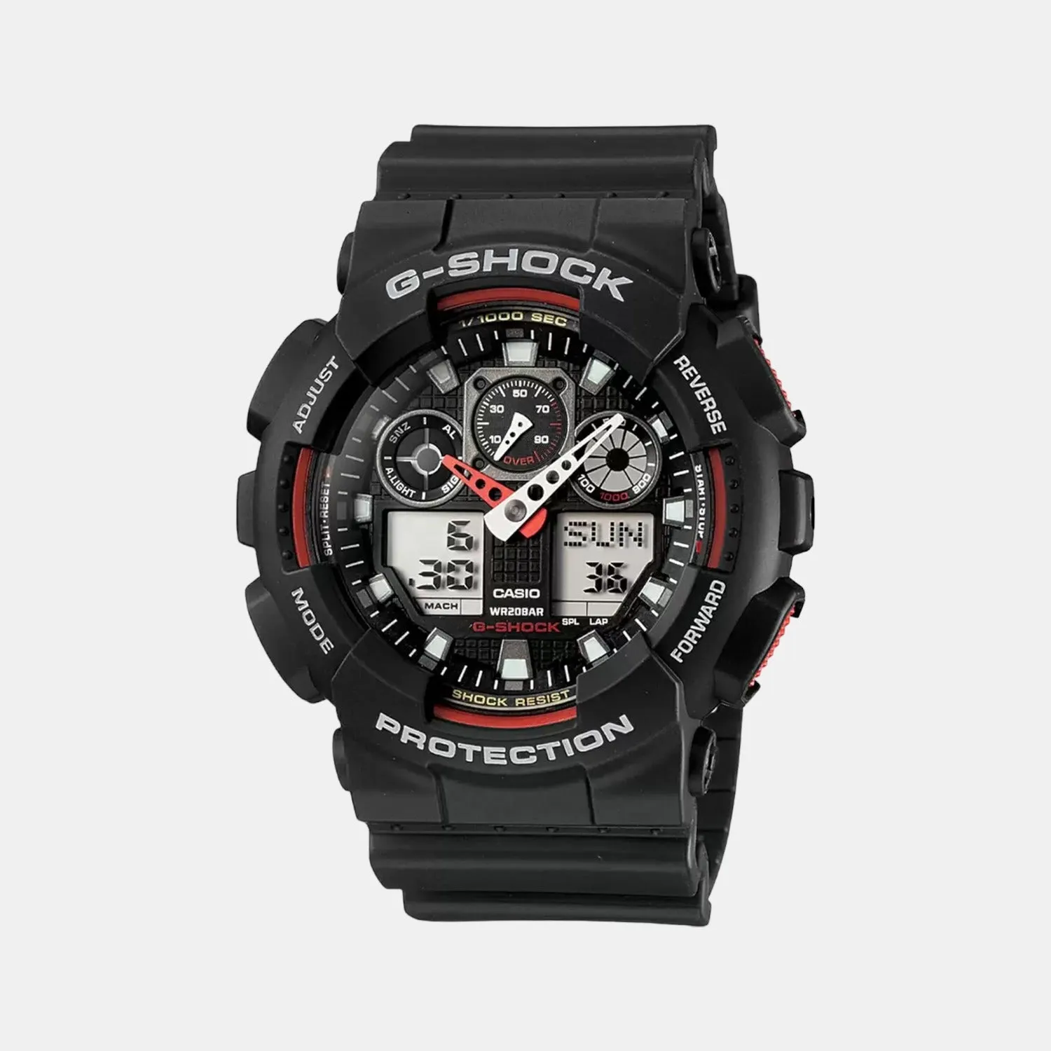 G-Shock Men's Analog-Digital Resin Watch G272 - GA-100-1A4NDR