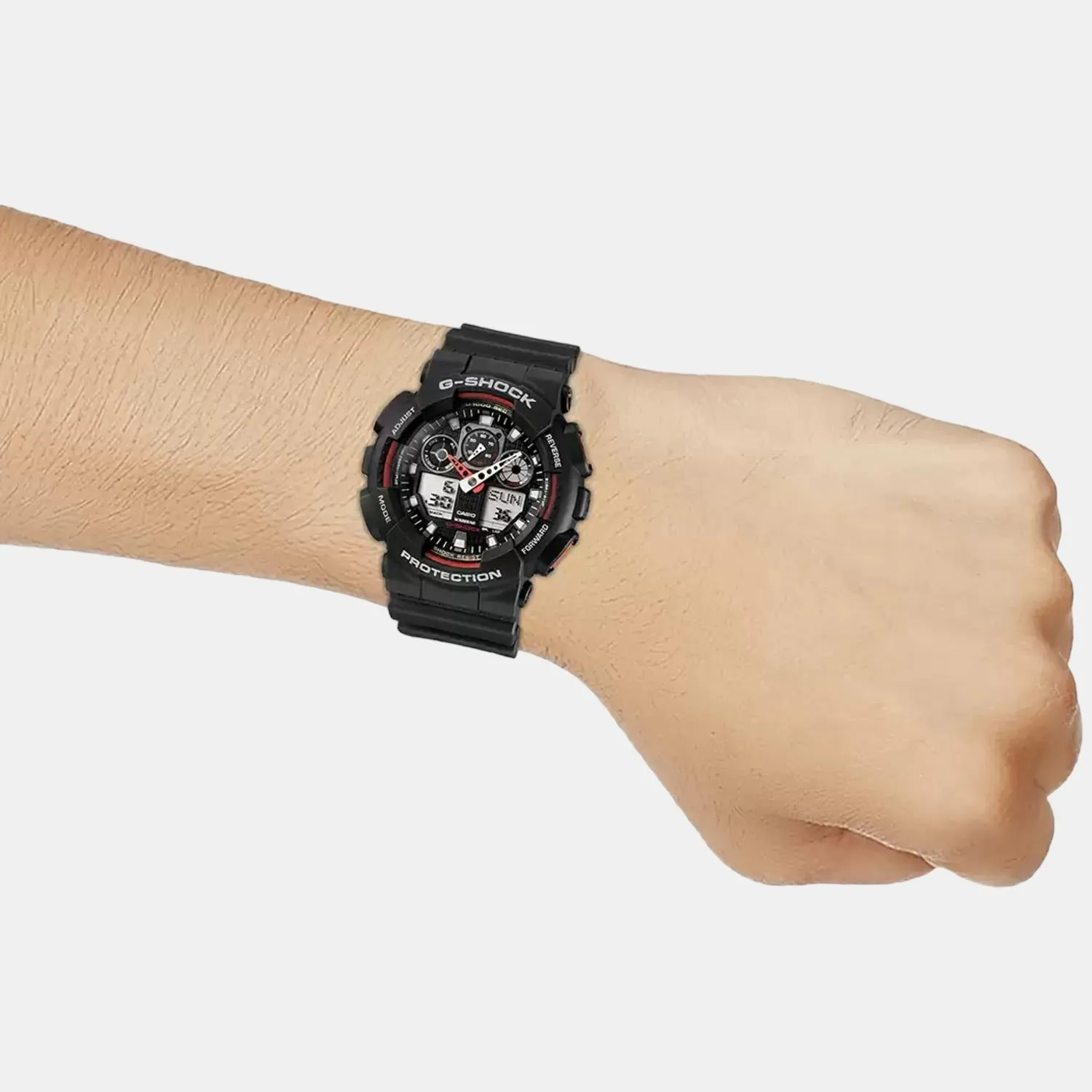G-Shock Men's Analog-Digital Resin Watch G272 - GA-100-1A4NDR