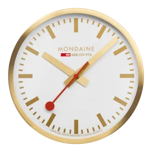 Gold Coloured Wall clock, 40 cm