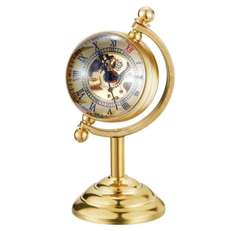 Gold Desk Clock Men Creative Gift For Pocket Watch