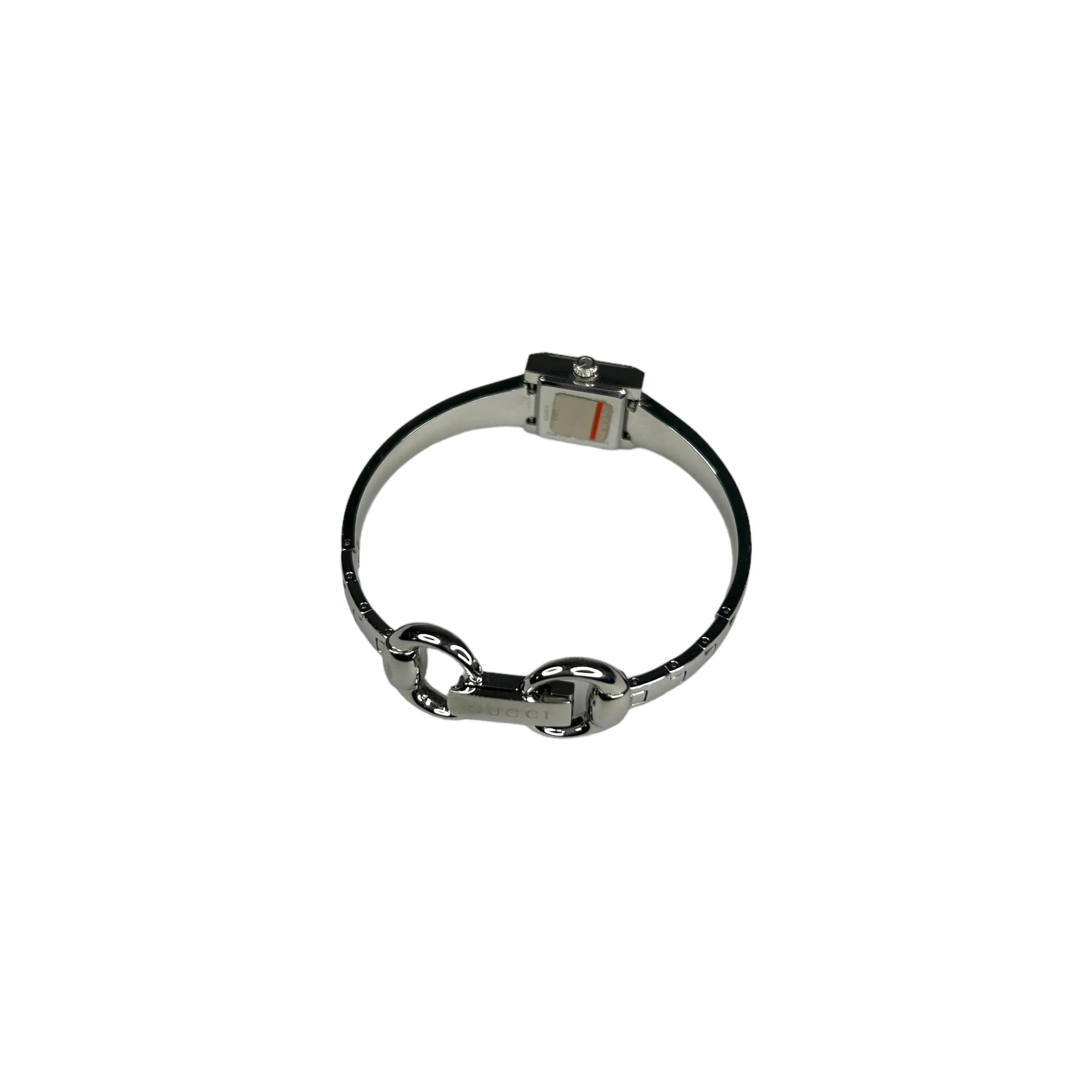 GUCCI 128.5 SILVER QUARTZ MOVEMENT WATCH