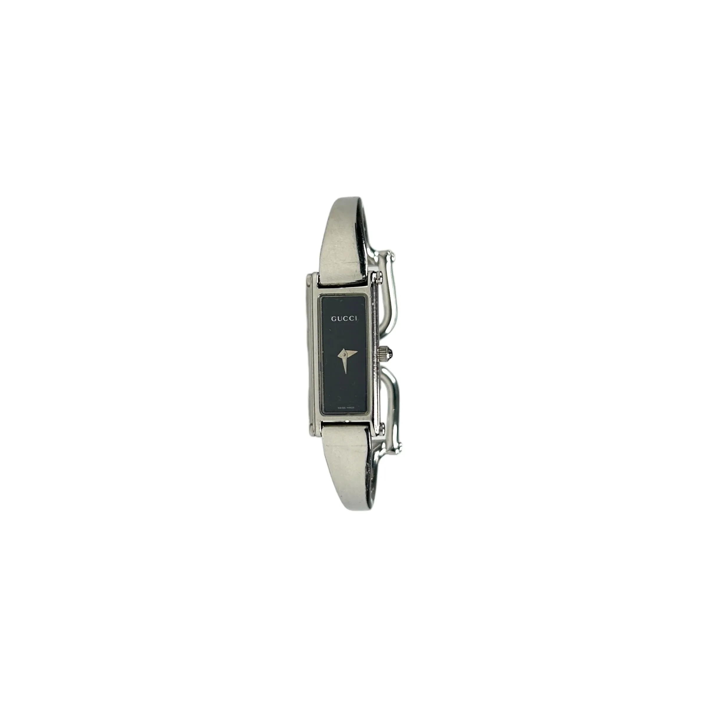 GUCCI 1500L QUARTZ MOVEMENT BLACK FACE WATCH