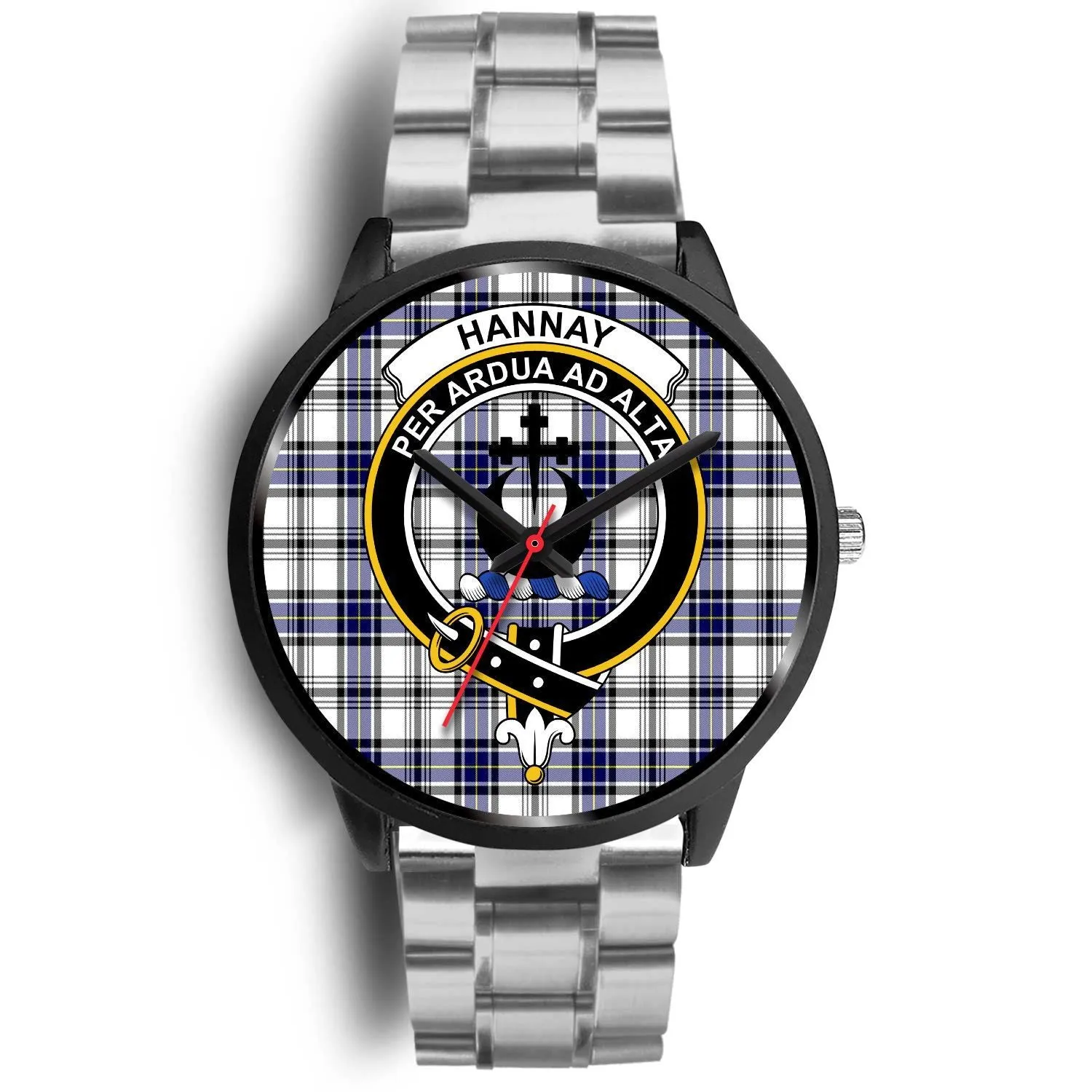 Hannay Clan Badge Tartan Black Watch
