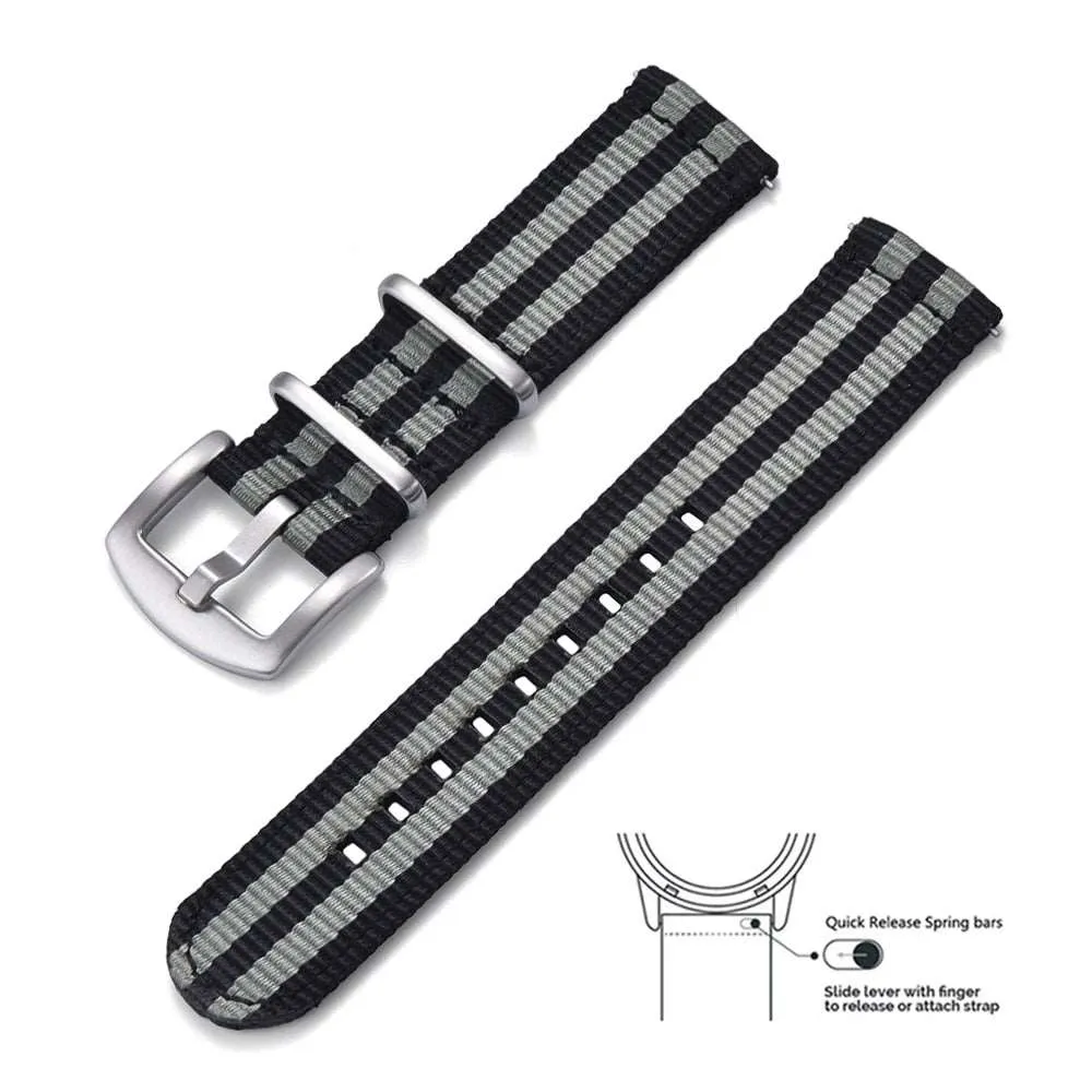 High-Quality Quick Release Nylon Replacement Watch Strap Bracelet