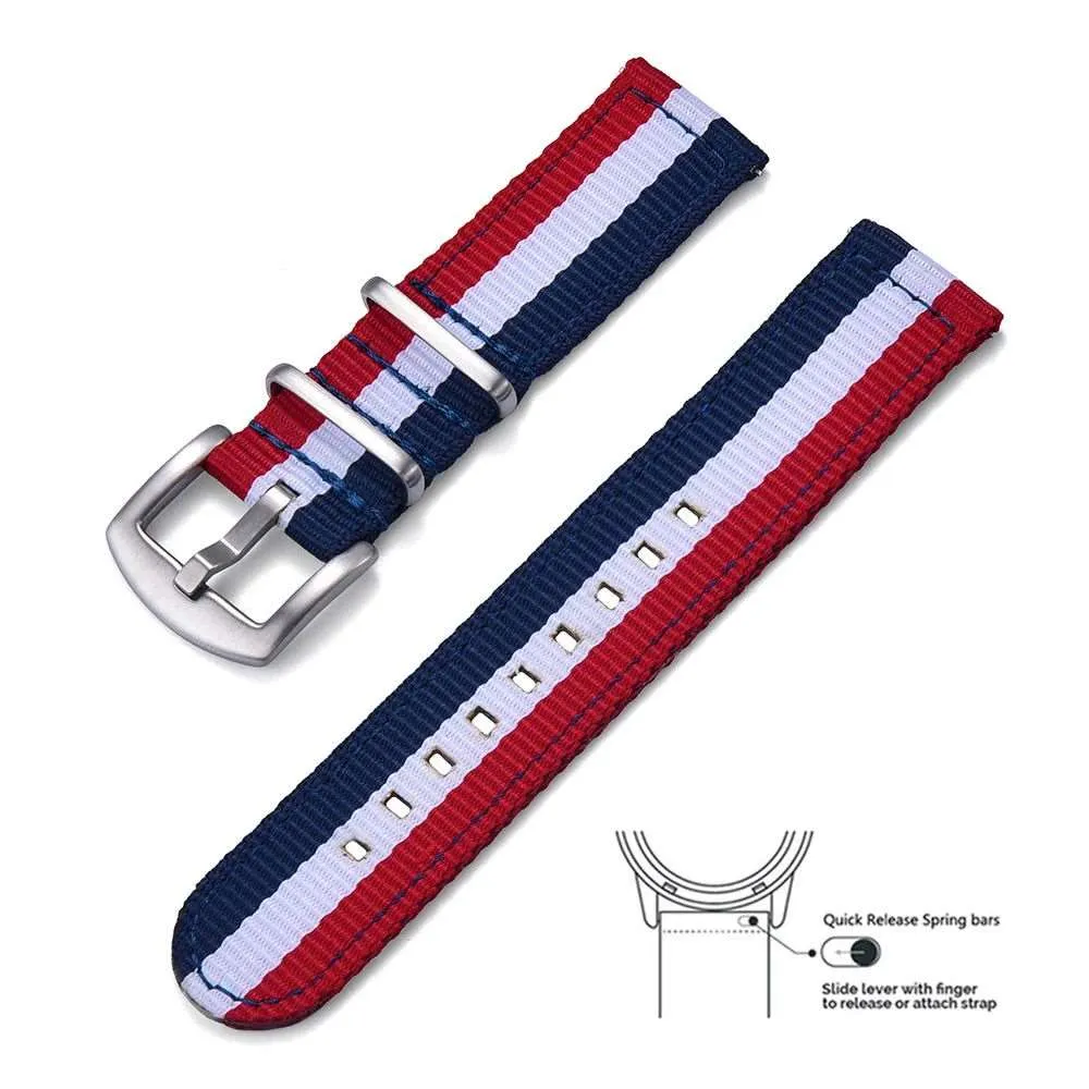 High-Quality Quick Release Nylon Replacement Watch Strap Bracelet