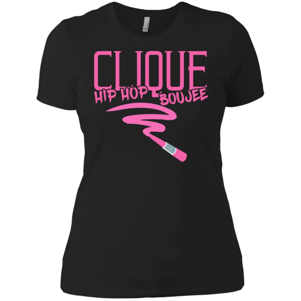 Hip Hop & Boujee's 'Lipstick Retro' Ladies' Boyfriend T-Shirt