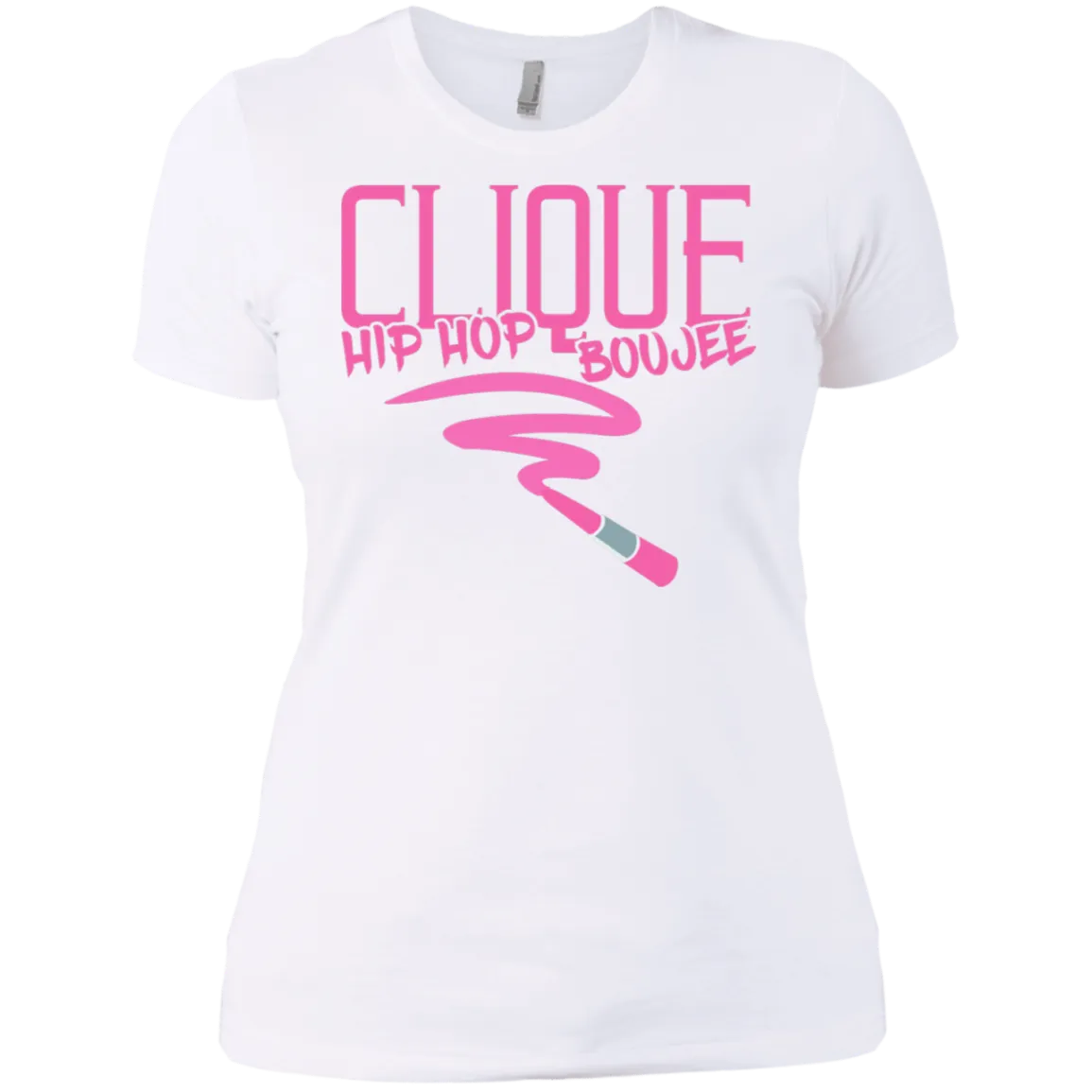 Hip Hop & Boujee's 'Lipstick Retro' Ladies' Boyfriend T-Shirt