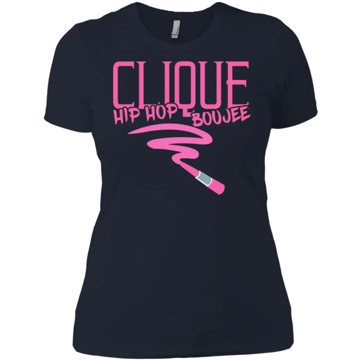 Hip Hop & Boujee's 'Lipstick Retro' Ladies' Boyfriend T-Shirt