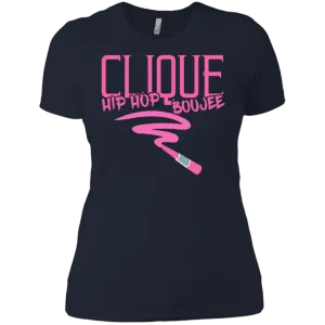 Hip Hop & Boujee's 'Lipstick Retro' Ladies' Boyfriend T-Shirt