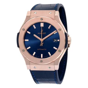 Hublot Classic Fusion Blue Sunray Dial 18kt King Gold Automatic Men's Watch 511.OX.7180.LR