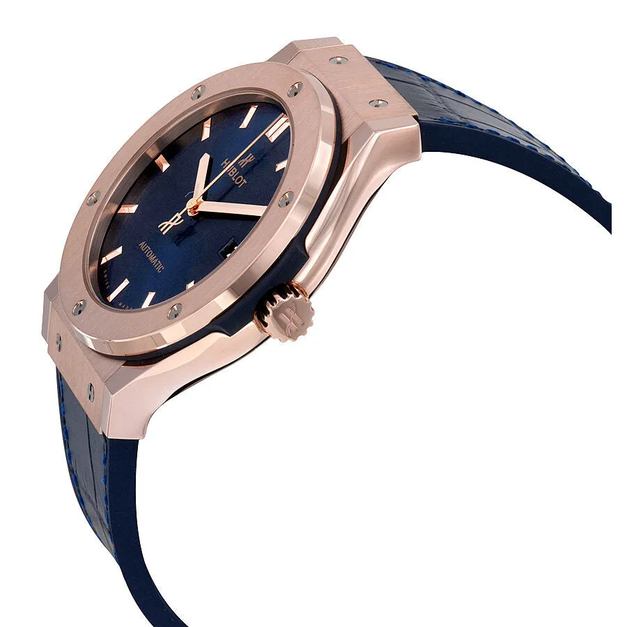 Hublot Classic Fusion Blue Sunray Dial 18kt King Gold Automatic Men's Watch 511.OX.7180.LR