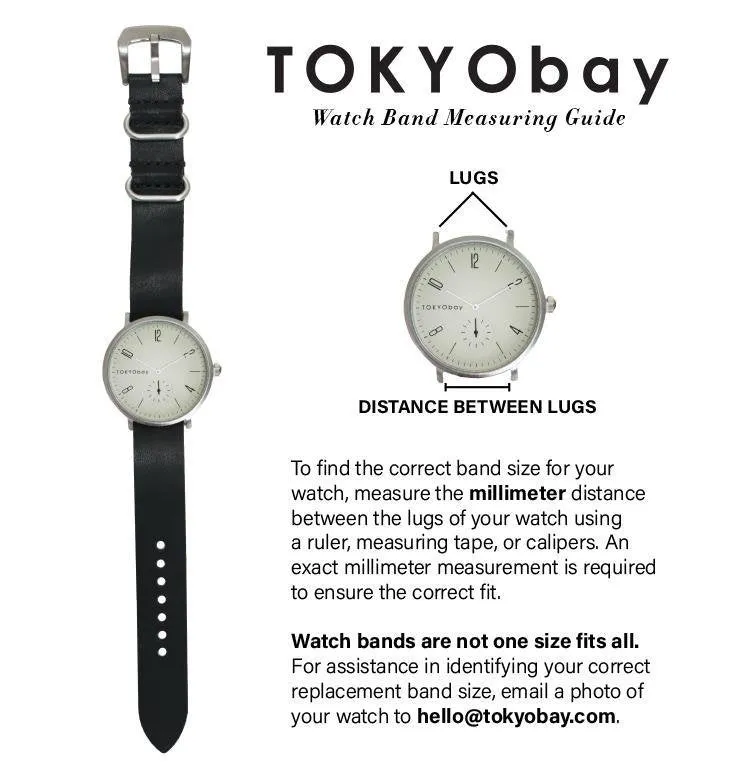 Ivy Stripe Nylon Watch Band | 14mm