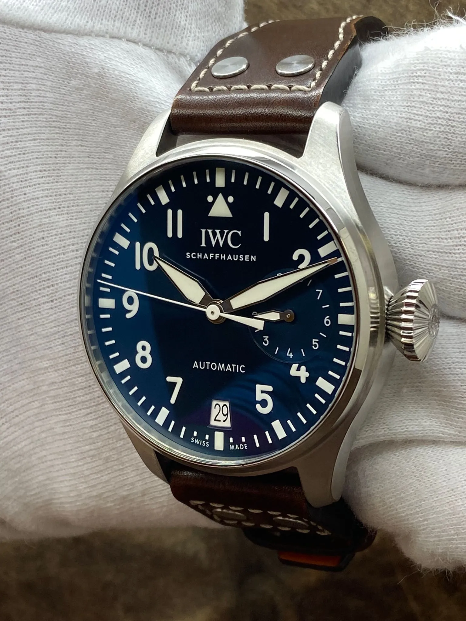 IWC Big Pilot Le Petit Prince IW500916  Blue Dial Automatic Men's Watch