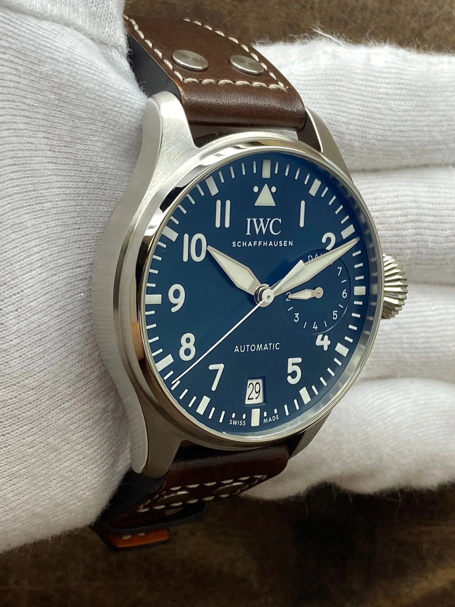 IWC Big Pilot Le Petit Prince IW500916  Blue Dial Automatic Men's Watch
