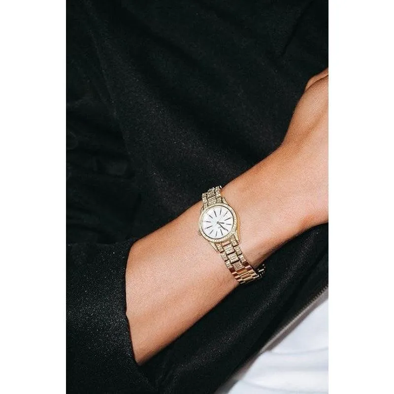 JBW Cristal Spectra 0.06 ctw Diamond Women's Watch - Gold - J6392-A