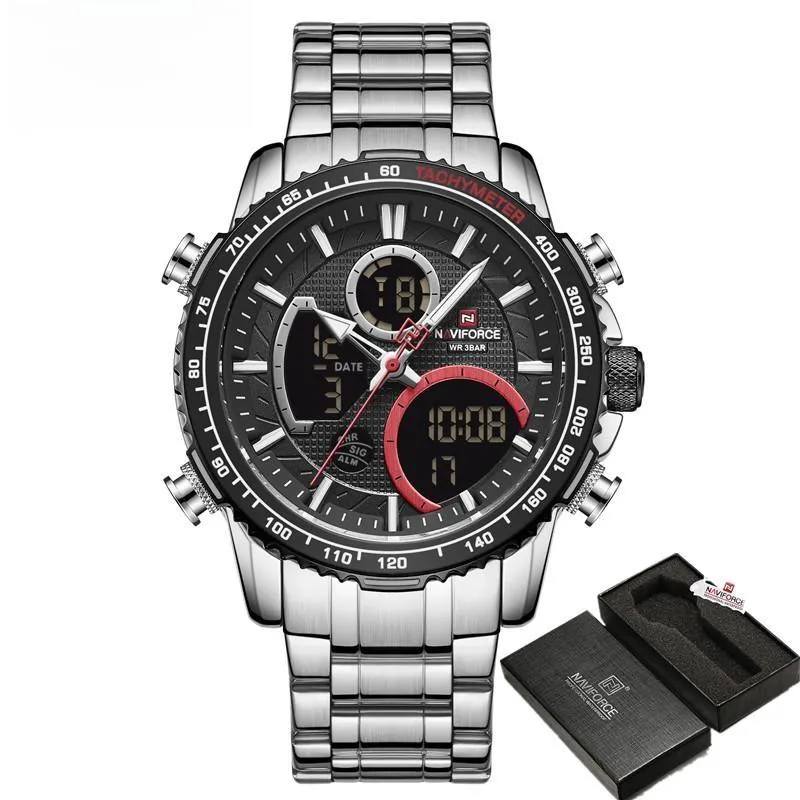 Luxury Brand Men Watch Big Dial Sport Waterproof Chronograph Quartz Casual Wristwatch