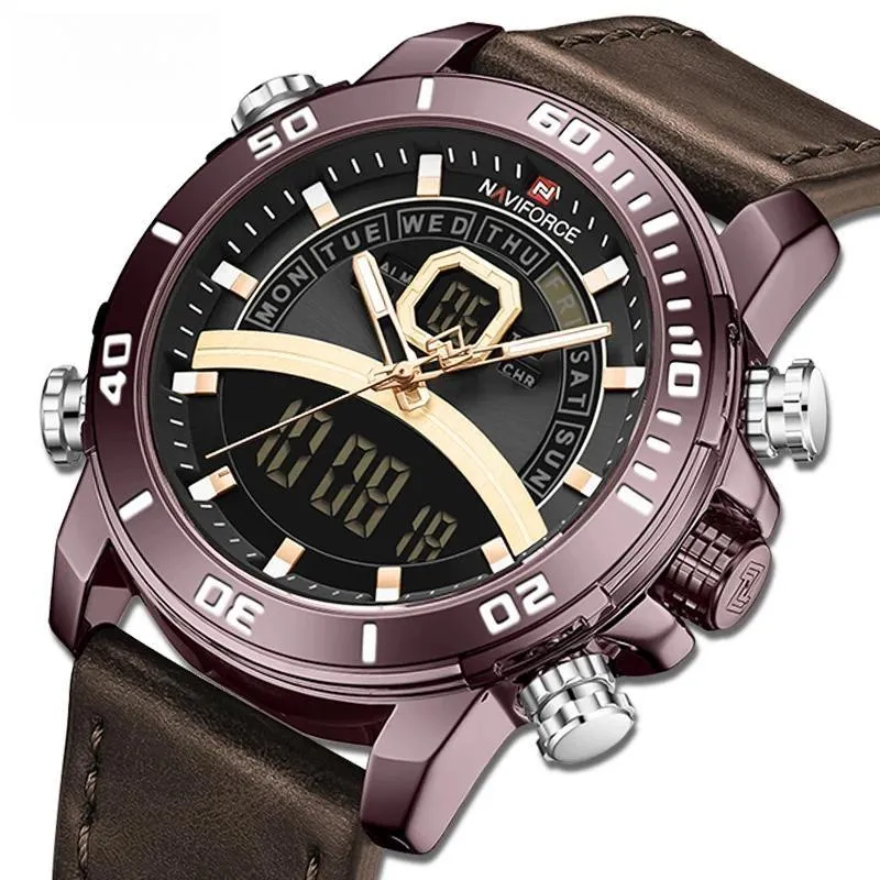 Luxury Watches Men Military Sport Analog LED Digital Quartz WristWatch Waterproof Fashion Clock