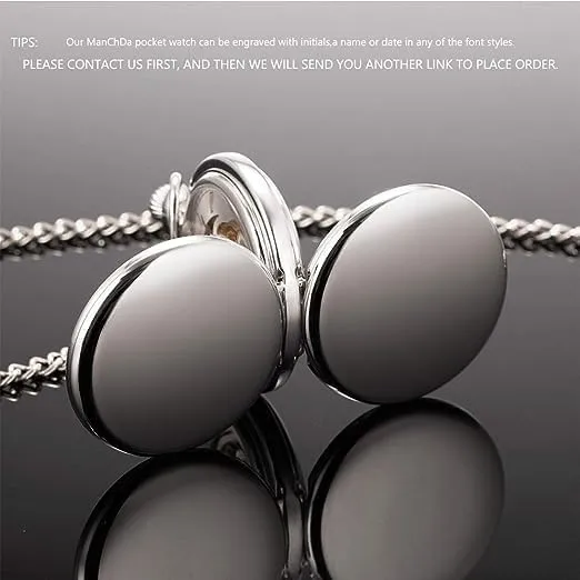 Mechanical Pocket Watches for Men, Lucky Dragon and Phoenix, Skeleton Pocket Watch with Chain