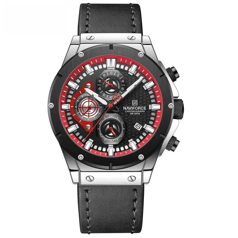 Men Watches Military Fashion Waterproof Clock Luxury Leather Strap Quartz Wristwatch