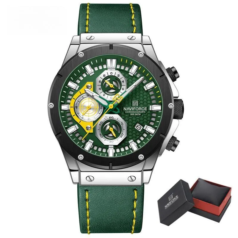 Men Watches Military Fashion Waterproof Clock Luxury Leather Strap Quartz Wristwatch